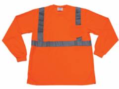 Class 2 Safety Long Sleeve T-Shirt - Orange